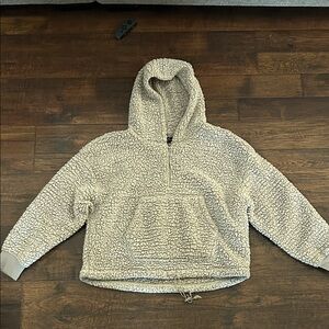 Cozy Sherpa Hoodie - Cream